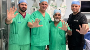 Five robotic prostate surgeries in a day in the Dominican Republic